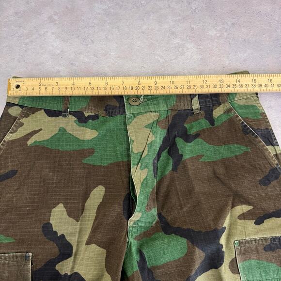 US Military Hot Weather Woodland Camo Combat Pants, Sz Small Regular Rip Stop - Picture 8 of 12
